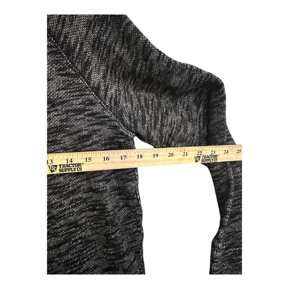 J. Crew Small / Medium Womens Cowl Neck Sweater Tunic Cotton Black Gray White - Picture 8 of 12